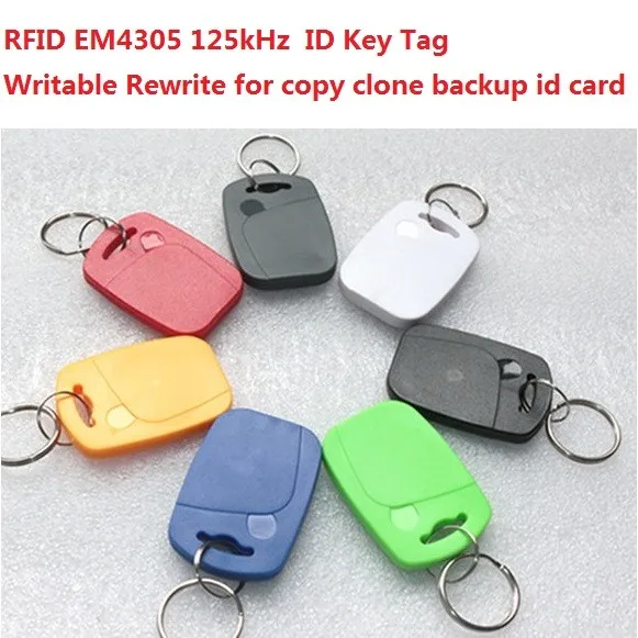 EM4305 RFID Ключ-тег Пустой 125 кГц RFID Ключ-тег ID брелок считываемый записываемый перезапись для копирования создание резервных клонов id-тег