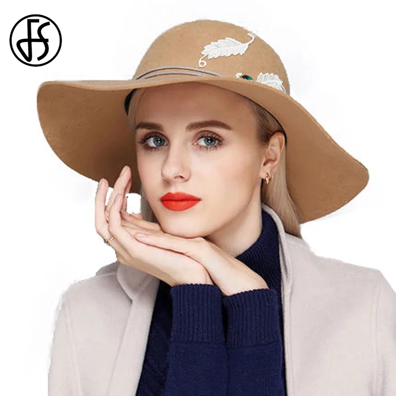 FS British Ladies Hat For Women Elegant Brown Black 100 Australia Wool