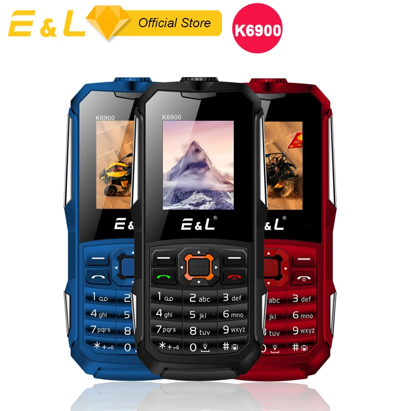 Разблокированный мобильный телефон для пожилых людей E & L K6900 с клавиатурой и