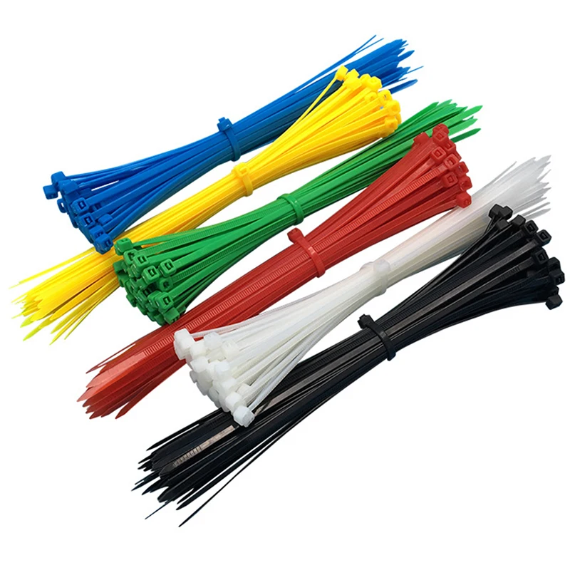100pcs Nylon Cable Ties 3*100 Plastic Wire Zip Self-locking Material 66 | Обустройство дома