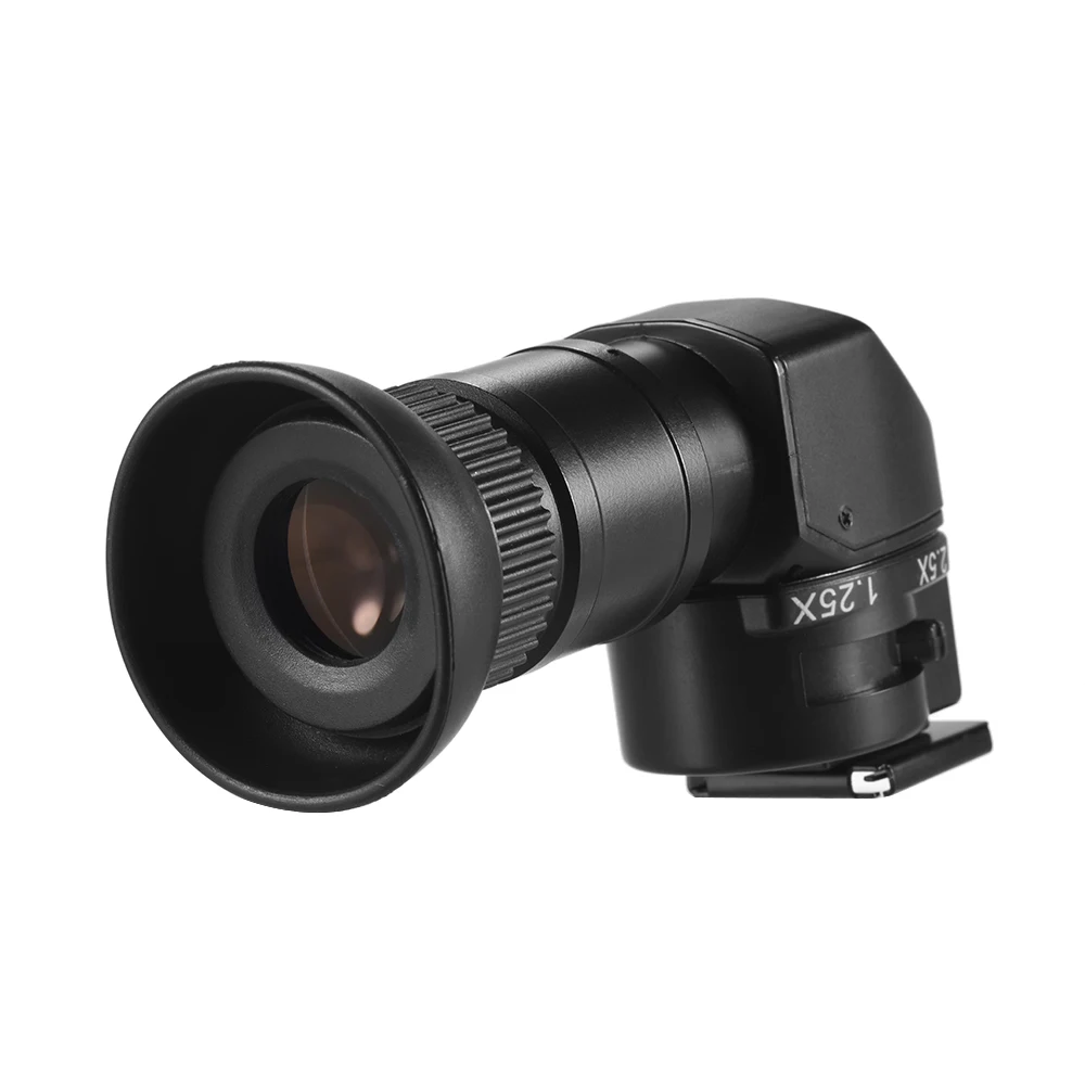 1.25X 2.5X Right Angle Viewfinder Scene Viewer with 5 Mounting Adapters