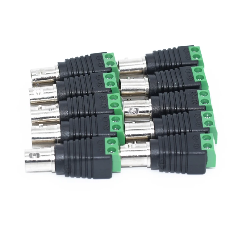 

Free shipping10PCS BNC Connectors for AHD Camera CVI Camera TVI Camera CCTV connector Coaxial/Cat5/Cat6 Cables