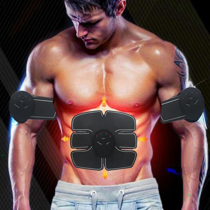 

Powerful Wireless Electronic Muscle Stimulator Abdominal Muscle EMS Trainer Weight Loss Strengthen Slimming Massage With Box