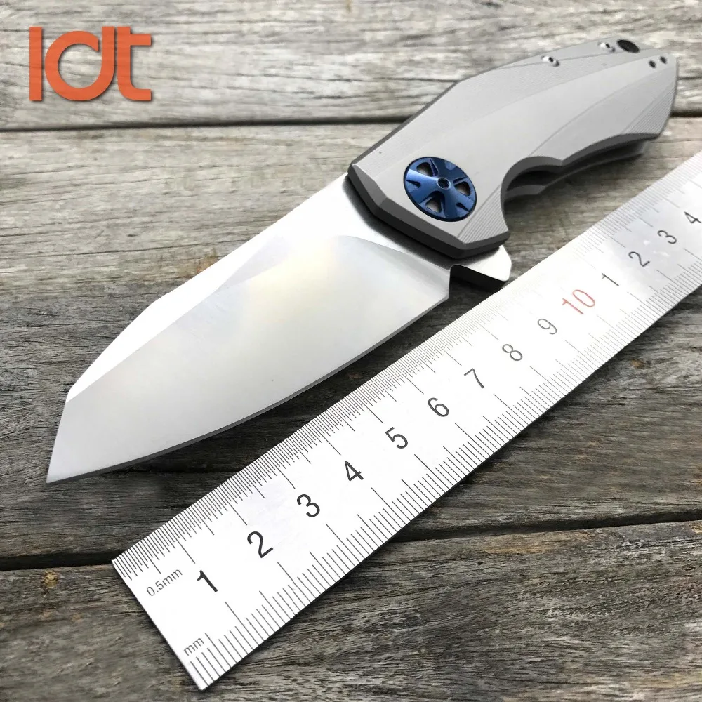 LDT 0456 Folding Knife CTS 204P Blade Titanium Handle Ball Bearing Hunting Knives Outdoor Tactical Camping Pocket Knife EDC Tool