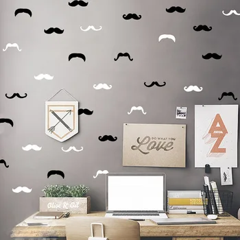 

37pcs/set Mustache Wall Decor For Living Room Home Decorative Wall Stickers For Kids Room Decorate Wallpaper