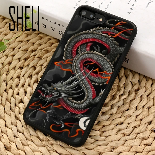 Чехол SHELI DRAGON TATTOO для iPhone 5 6 6s 7 8 plus 11 pro X XR XS max Samsung S6 S7 edge S8 S9 S10 |