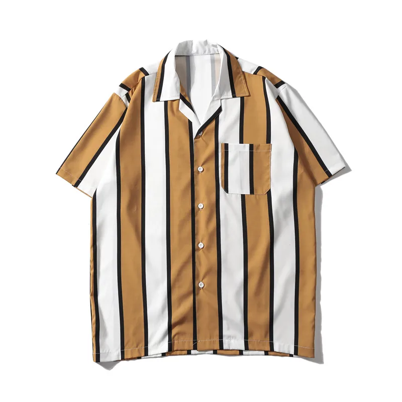 Темная икона полная печать Harajuku японский стиль рубашка летняя уличная Свободная рубашка с коротким рукавом мужская рубашка размера плюс - Цвет: XQ16(1)