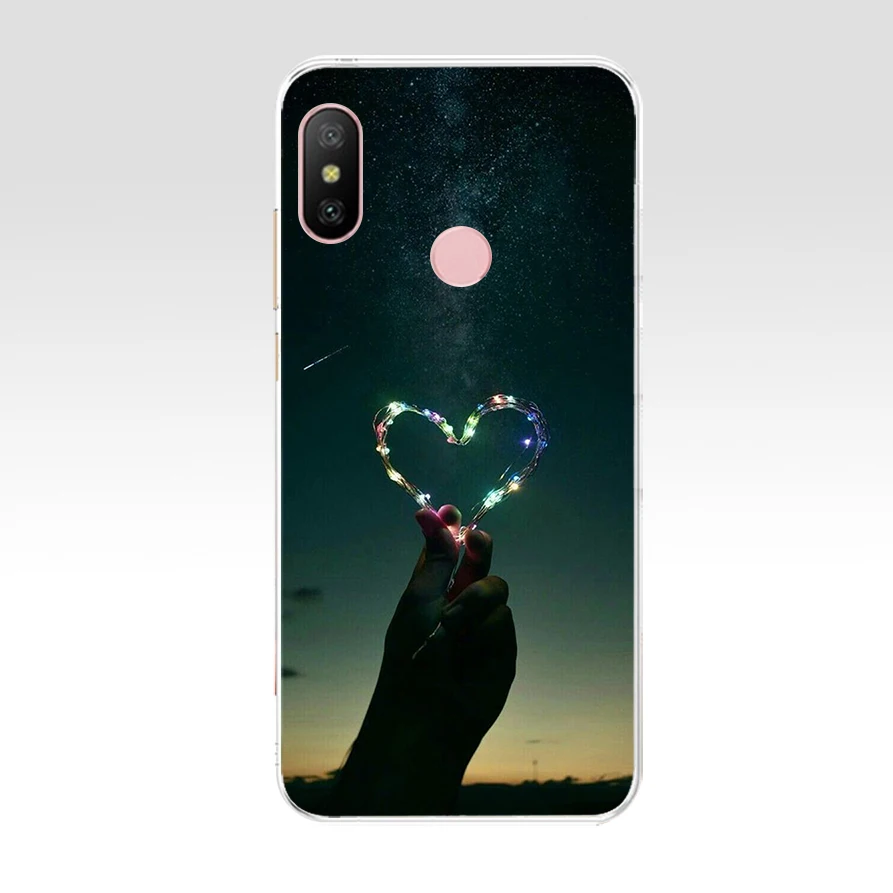 R силиконовый чехол для Xiaomi MI A2 LITE с полной защитой мягкая задняя крышка из ТПУ