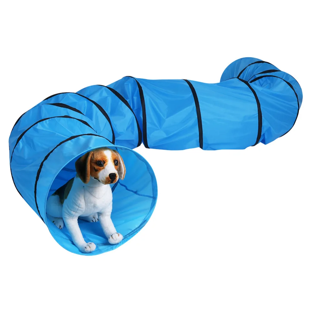 Portable Foldable Pet Dog Cat Play Tunnel Indoor Outdoor Puppy