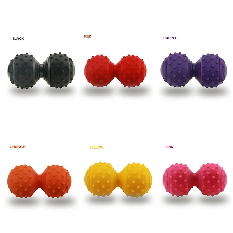 Sport Fitness Spiky Trigger Point Massage Ball Hand Back Neck Myofascial Release Pain Relief Fasciitis Roller