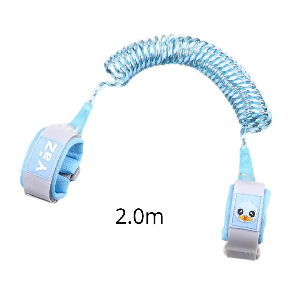 Reflective Anti Lost Wrist Link Toddler Leash Safety Harness for Baby Strap Rope Outdoor Hand Belt Band Anti-lost Wristband Kids - Цвет: Blue 2M