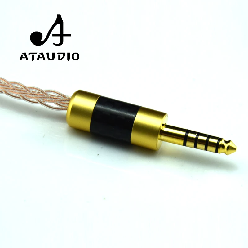 Аудиокабель ATAUDIO Hi Fi с балансиром на 4 мм и 3 5 end от до вспомогательный обновленный