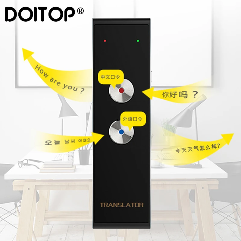 DOITOP портативный голосовой переводчик 41 язык s двусторонний языка в реальном
