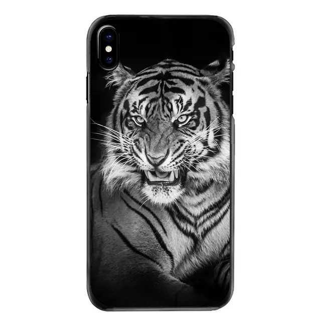 3d Black Tiger Blue Eyes Hd Wallpaper For Iphone 4 4s 5 5s 5c Se 6 6s 7 8  Plus X Xr Xs Max Ipod Touch 4 5 6 Hard Phone Skin Case - Mobile Phone Cases  & Covers - AliExpress