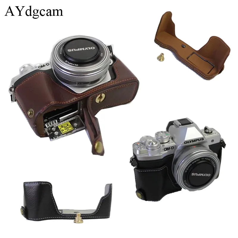 Buy New Genuine Leather Half Body Camera Case Bag for