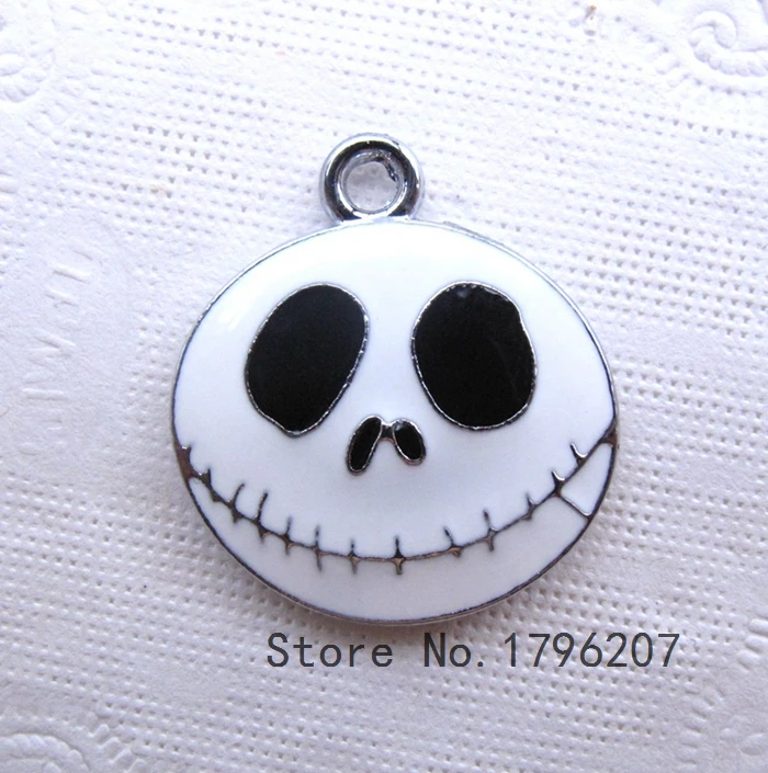 

10 Pcs Nightmare Before Christmas Cartoon Charm Necklace/Bracelet/Earrings Pendants DIY Jewelry Making Accessories T-12