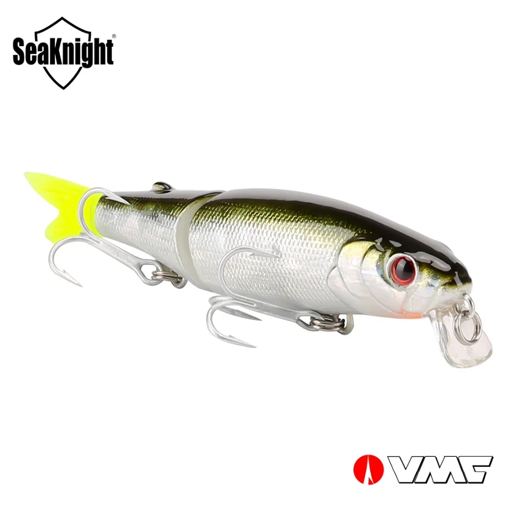 

SeaKnight SK044 Minnow Bait 2 Sections 1Pcs 7.4g 90mm/3.54in Soft Tail Fishing Lure VMC Hooks Hard Bait Ripbait Fishing Tackles