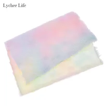 Lychee Life 21X29 см искусственный мех, плюшевая ткань для шитья сумок, аксессуары с бантом, ручная работа, украшение для одежды