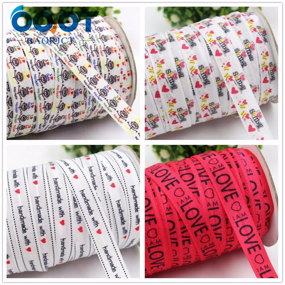 OOOT BAORJCT 1752616 16 мм мультяшная эластичная лента для фото 10yds DIY аксессуары головного