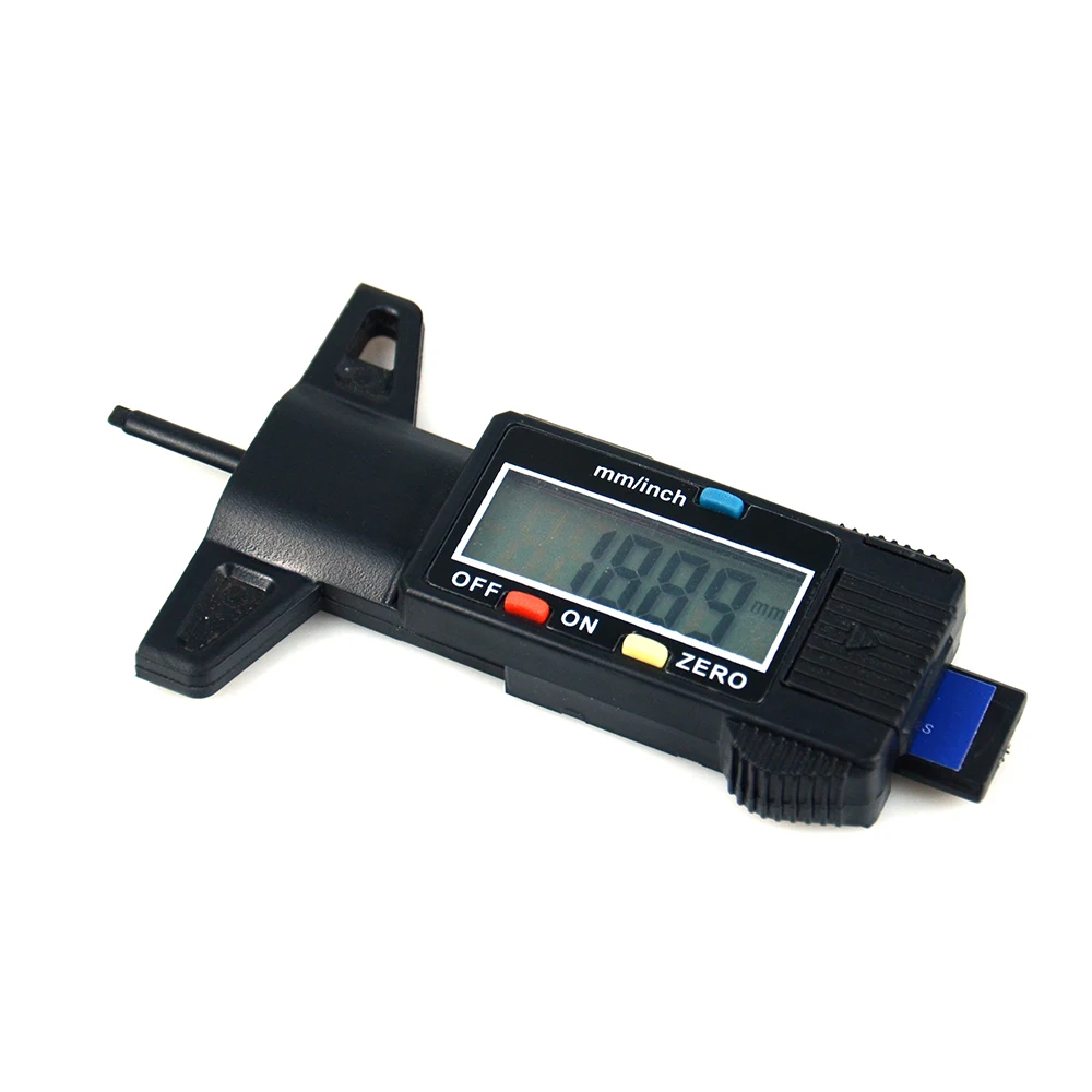 Цифровой измеритель Глубина рисунка протектора Измеритель для автомобилей грузовых автомобилей и внедорожник 0-25,4 мм