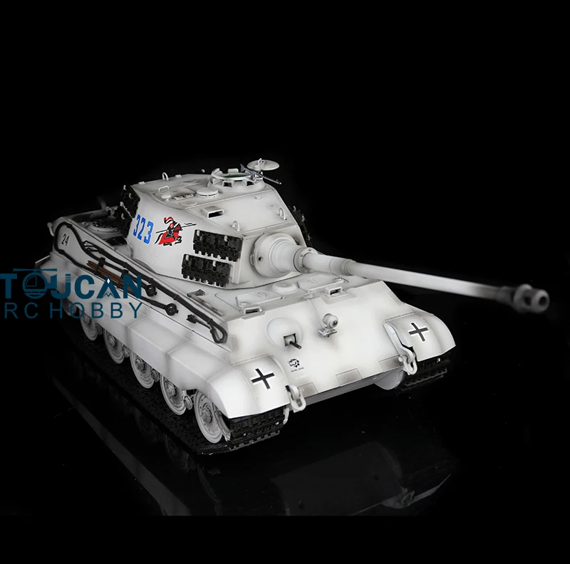 

2.4Ghz HengLong 1/16 Scale Winter Snow German King Tiger RTR RC Tank Metal Tracks Wheels 360 Degrees Rotation Turret 3888A