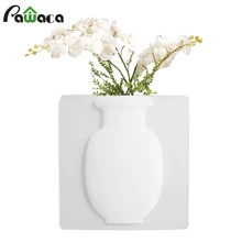 Настенная ваза силиконовые наклейки стеклянная стена Волшебная небольшая ваза украшение волшебное растение цветок стены дома цветочный контейнер