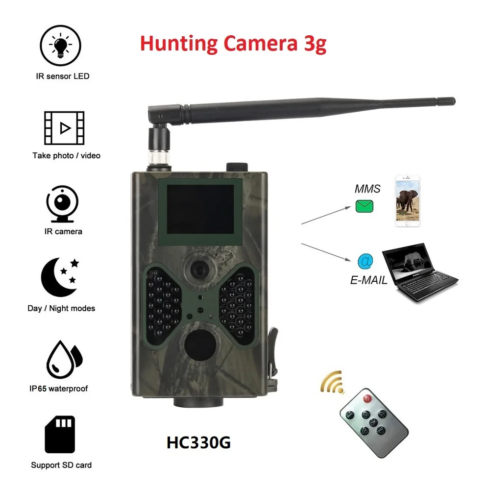

16MP 3G SMS Hunting Camera Outdoor Trail Camera Wildlife Scouting Photo Traps Cameras Infrared Night Vision Wild Camera HC330G
