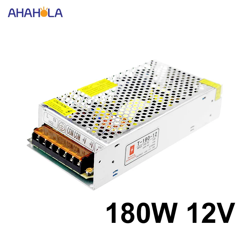 Potencia de conmutación fuente de alimentación de 12 V 15a 180 W 12 V transformador de fuente de alimentación Ac 220 V a 12 V Dc led Fuente De alimentación 12 V Fuente De alimentación Potencia de conmutación fuente de alimentación de 12 V 15a 180 W 12 V transformador de fuente de alimentación Ac 220 V a 12 V Dc led Fuente De alimentación 12 V Fuente De alimentación