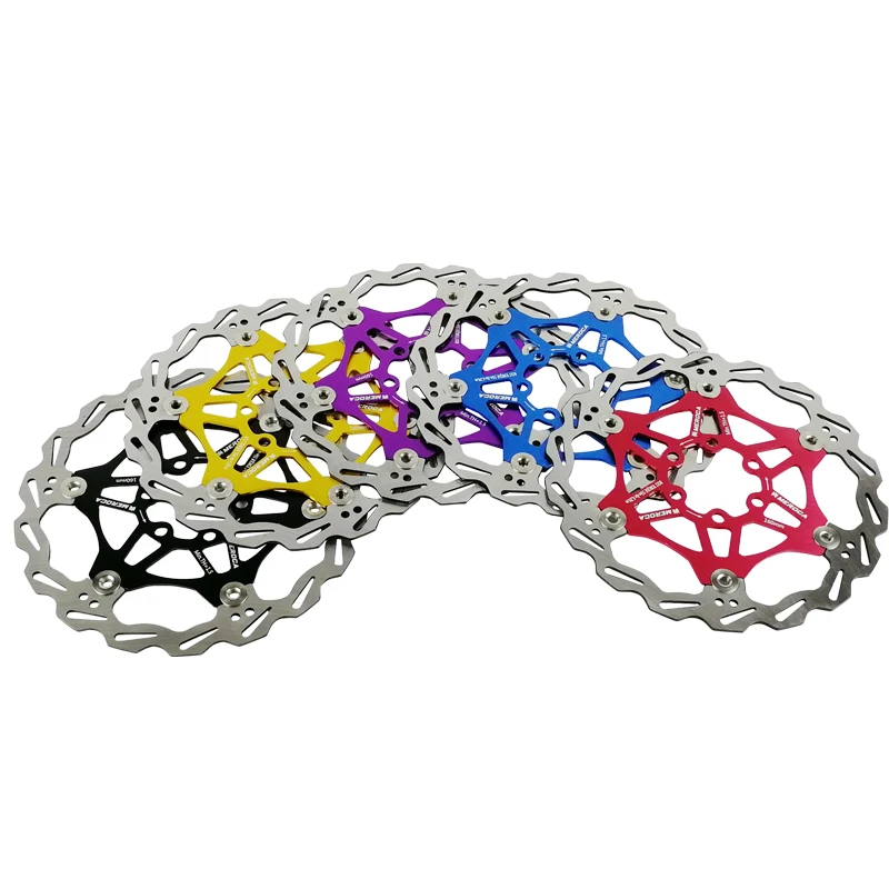 MEROCA MTB Bicycle Rotors Ultralight Multicolor Float rotor 160/180mm bicycle Parts Mountain Bike Brake 6 holes Floating Rotor MEROCA MTB Bicycle Rotors Ultralight Multicolor Float rotor 160/180mm bicycle Parts Mountain Bike Brake 6 holes Floating Rotor