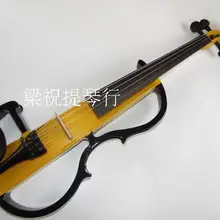 Белая Массивная древесина электронная скрипка двухцветная электронная скрипка