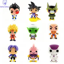 NEW 10cm Dragon Ball MAJIN BUU PICCOLO VEGETA TRUNKS PERFECT CELL action figure Bobble Head Q