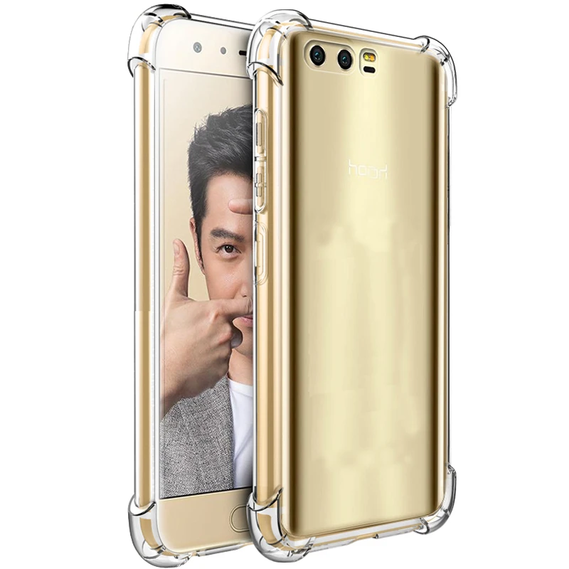 

clear shockproof tpu soft protector luxury phone coque,cover,case for huawei honor 9 honor9 cases Transparent silicon silicone