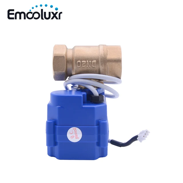 CR03 Electronic Motorized Valve BSP Brass Faucet DN15 DN20 DN25 for Water Leakage Alarm System WLD-805,WLD-806(CWX-15Q) 2