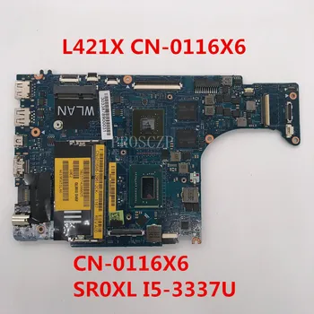 

Free shipping For XPS 14 L421X Laptop motherboard CN-0116X6 0116X6 116X6 With SR0XL I5-3337U CPU working well