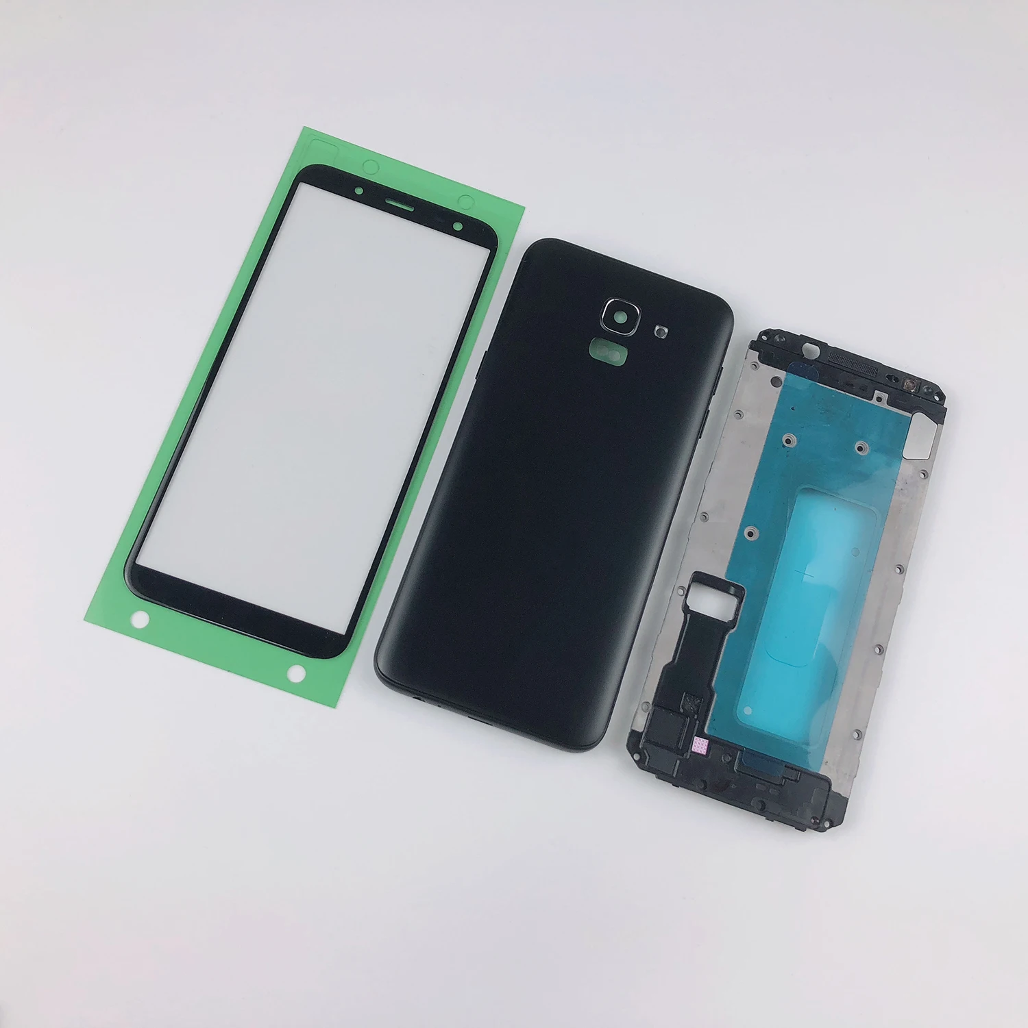 

For Samsung Galaxy J6 2018 J600 J600F J600DS J600G Housing Front Frame+Battery Back Cover+LCD Touch Screen Panel Glass