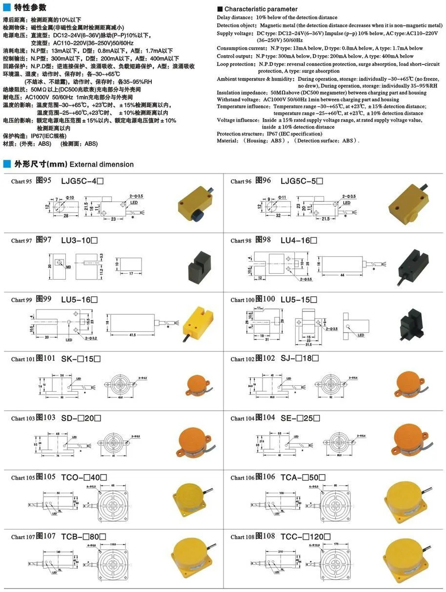 Индуктивный Сенсор TCB-3080A NPN 3wire нет DC6-36V расстояние обнаружения 80 мм удаленный датчик приближения Сенсор переключатель