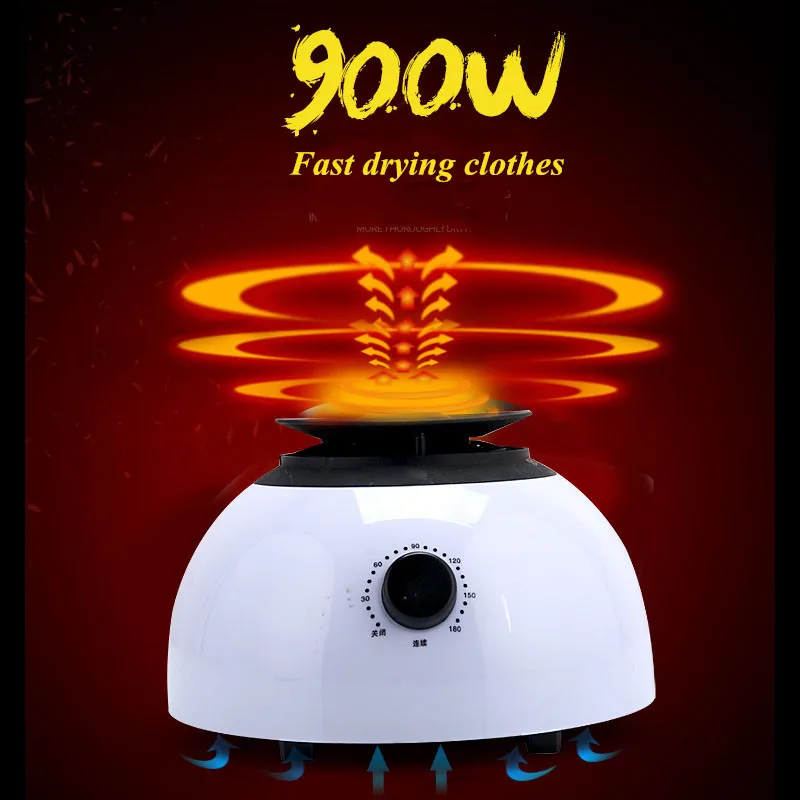 

ITAS1261 Multi-function 900W Mini Portable Clothes Dryer Engine Silent Drying Quick Drying PTC Heater Power Saving Dryer