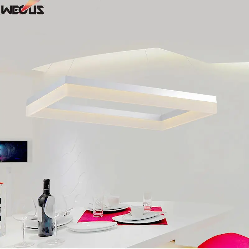 

Factory sales, customizable (size / light colors), acrylic square chandelier, sales 1 layer (60x30cm), AC90-265V,