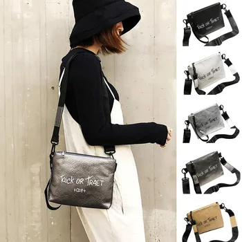 

Woman Trendy Line Texture Shoulder Bag Bright color messenger bag Girls Solid Color Letter Leisure Hand Bag taschen women#30