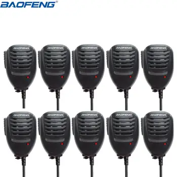 

10pcs Original BaoFeng 2 Pin Handheld Remote Radio Speaker Mic For Baofeng Walkie Talkie UV-5R UV-5RE BF-888S GT-3 Two way radio