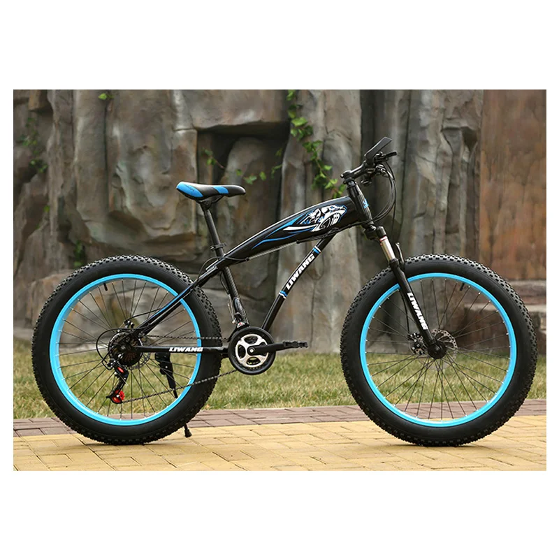 Top Snow Bike 21 Speed 24 Speed 27 Speed 26 Inch Double Disc Brake Big Tire Mountain Bike 5