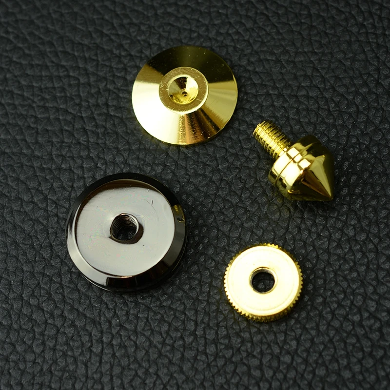 8 set Mini Portable Audio Speaker Spikes Speakers Repair Parts DIY Speaker Stand Shock Pin Nails And Pads Accessories