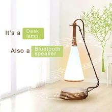 Беспроводной Bluetooth динамик лампы светодио дный светодиодные лампы 110 V 220 V Smart светодио дный светодиодный свет музыкальный плеер аудио светодио дный LED Настольная лампа с звуковой колонкой