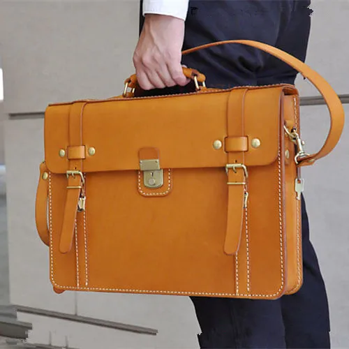 

DIY Hand Sewn Leather Handmade Briefcase Drawing Paper Type Postman Wind BDQ-87 Computer Bag Edition