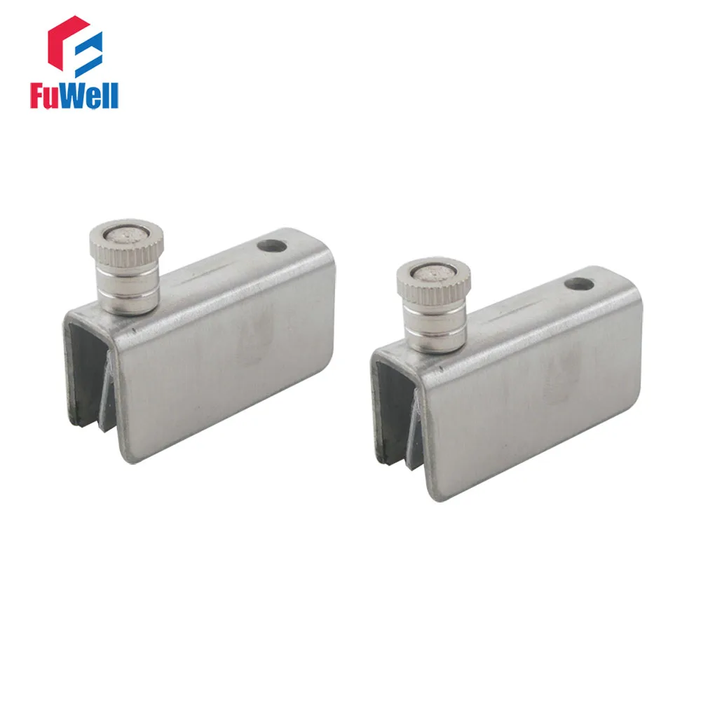 4pcs 70mm Length Stainless Steel 8 10mm Bathroom Shower Glass Door