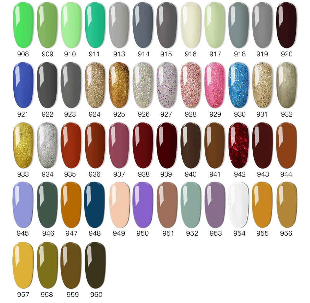 24 шт гель-арт горячий цвет УФ led замочить от лака для ногтей цвет DHL бесплатно гель лак для ногтей Блестящий Цвет