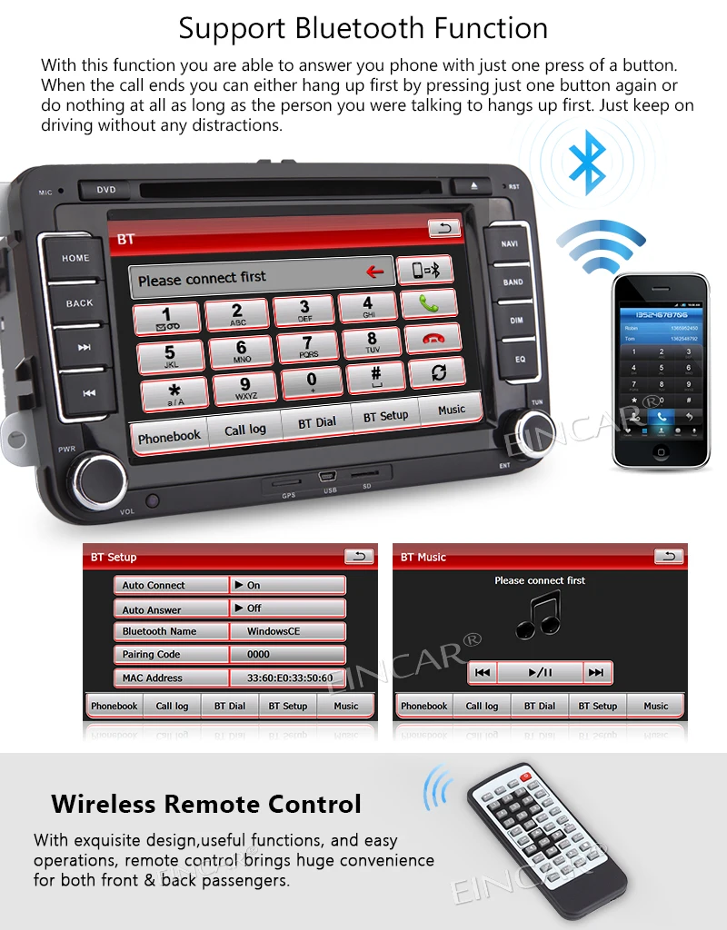 Clearance For Volkswagen for Golf In console Car Stereo DVD Player GPS map Navigation 2din Car Radio Supports CANBUS+Rear Camera Optional 1