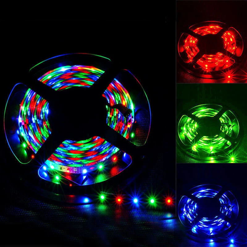 Светодиодная лента RGB SMD3528 тесьма со светодиодами светодиодный полоски бар DC12V