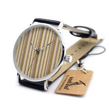 BOBO BIRD Men’s Wood Watches with Genuine Leather Band Best Wrist Bracelet Watch Gift for Men as Gifts Item A06