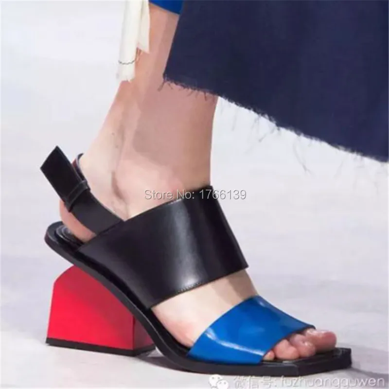 Fashion font b Women b font Strange Thick Heel Sandals Summer Shoes font b Woman b